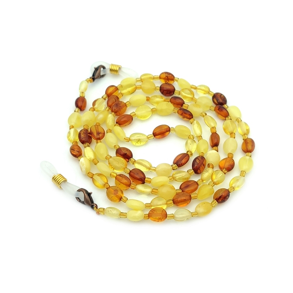1,Шнурок для очков 5 в 1, янтарь